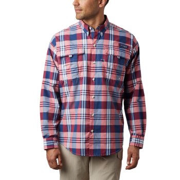 Columbia Overhemd Heren, PFG Super Bahama Long Sleeve DonkerGrijs Gekleurd, 68JKIBVHF